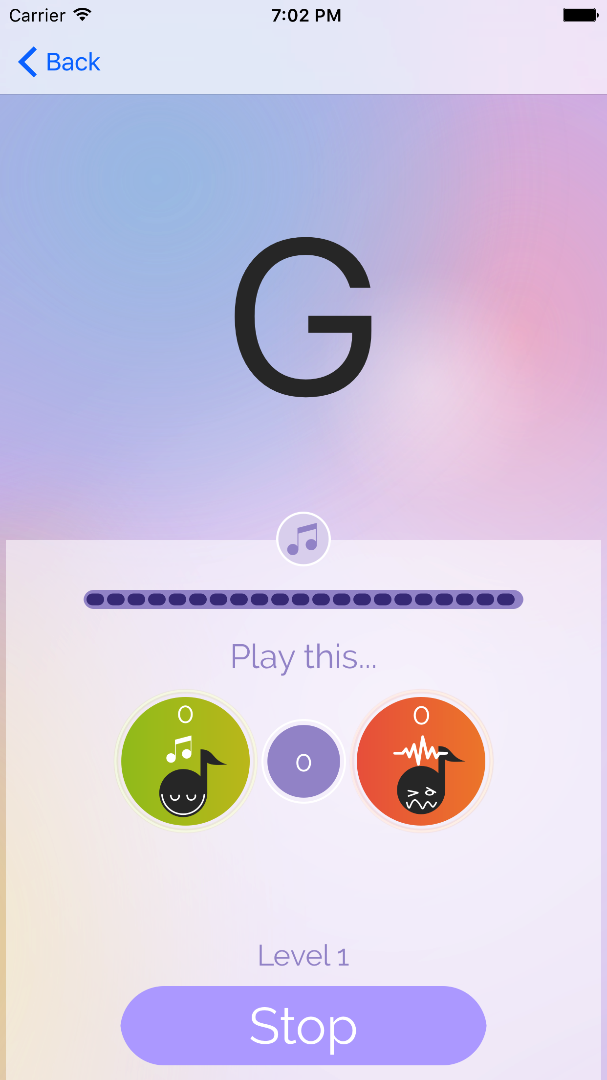 Simple Music Note Workout application Screenshot 3